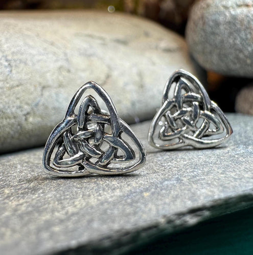 Celtic Knot Stud Earrings, Irish Jewelry, Celtic Jewelry, Anniversary Gift, Bridal Jewelry, Norse Jewelry, Yoga Jewelry, Wiccan Jewelry