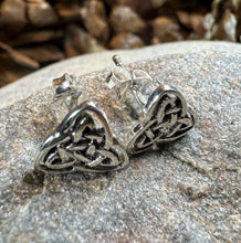 Load image into Gallery viewer, Celtic Knot Stud Earrings, Irish Jewelry, Celtic Jewelry, Anniversary Gift, Bridal Jewelry, Norse Jewelry, Yoga Jewelry, Wiccan Jewelry
