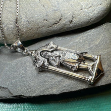 Load image into Gallery viewer, Templar Knight Necklace, Medieval Jewelry, Templar Cross Pendant, Men&#39;s Pendant, Spiritual Jewelry, Celtic Jewelry, Soldier of Christ
