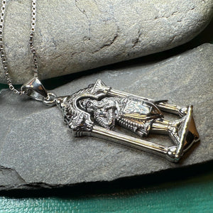 Templar Knight Necklace, Medieval Jewelry, Templar Cross Pendant, Men's Pendant, Spiritual Jewelry, Celtic Jewelry, Soldier of Christ