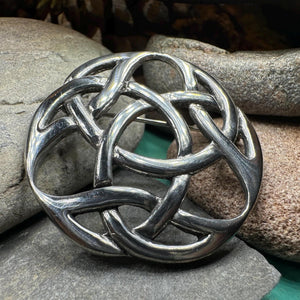 Celtic Knot Brooch, Celtic Jewelry, Irish Jewelry, Scotland Brooch, Celtic Brooch, Anniversary Gift, Celtic Knot Pin, Ireland Gift, Norse