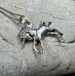 Prancing Unicorn Necklace