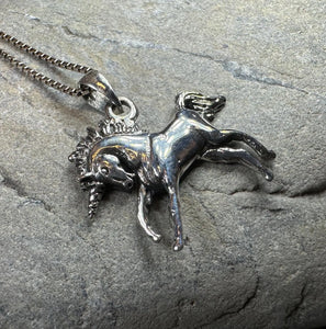 Prancing Unicorn Necklace