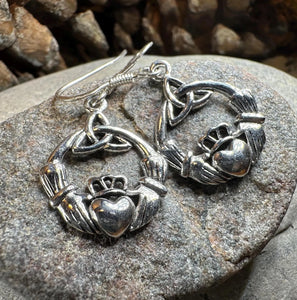 Claddagh Trinity Knot Earrings