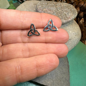 Celtic Knot Earrings, Irish Jewelry, Celtic Jewelry, Trinity Knot Post Earrings, Norse Jewelry, Triquetra Stud Earrings, Ireland Earrings