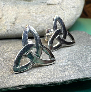 Celtic Knot Earrings, Irish Jewelry, Celtic Jewelry, Trinity Knot Post Earrings, Norse Jewelry, Triquetra Stud Earrings, Ireland Earrings