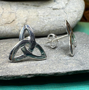 Celtic Knot Earrings, Irish Jewelry, Celtic Jewelry, Trinity Knot Post Earrings, Norse Jewelry, Triquetra Stud Earrings, Ireland Earrings