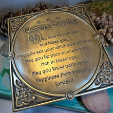 Load image into Gallery viewer, Irish Wedding Blessing Wall Art, Ireland Gift, Ceramic Wall Plaque, New Home Gift, New Bride Gift, Irish Prayer, Irish Decor, Good Luck
