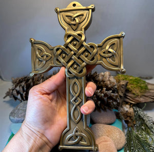 Love Knot Celtic Cross Wall Plaque