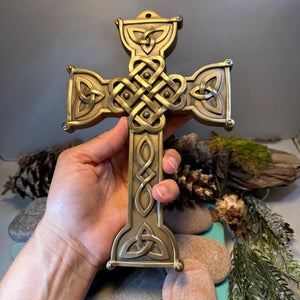 Love Knot Celtic Cross Wall Plaque