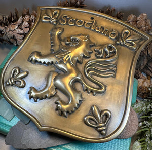 Scotland Lion Wall Art, Scottish Gift, Ceramic Wall Plaque, New Home Gift, New Bride Gift, Mom Gift, Celtic Decor, Scottish Wall Plaque