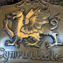 Load image into Gallery viewer, Welsh Dragon Wall Art, Welsh Gift, Ceramic Wall Plaque, New Home Gift, New Bride Gift, Mom Gift, Celtic Decor, Wales Wall Plaque
