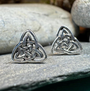 Celtic Knot Stud Earrings, Irish Jewelry, Celtic Jewelry, Anniversary Gift, Bridal Jewelry, Norse Jewelry, Yoga Jewelry, Wiccan Jewelry