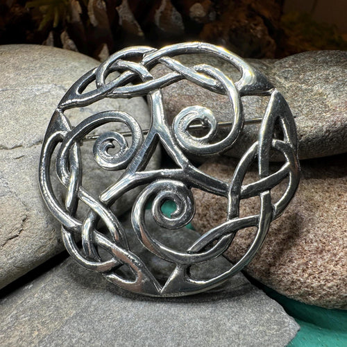 Celtic Knot Brooch, Celtic Jewelry, Irish Jewelry, Scotland Brooch, Celtic Brooch, Anniversary Gift, Celtic Knot Pin, Ireland Gift, Norse