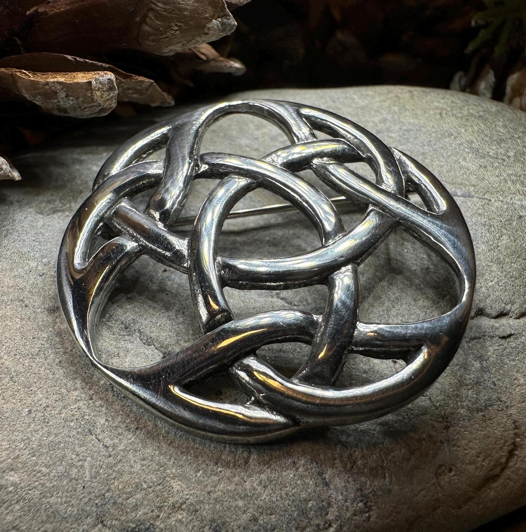 Celtic Knot Brooch, Celtic Jewelry, Irish Jewelry, Scotland Brooch, Celtic Brooch, Anniversary Gift, Celtic Knot Pin, Ireland Gift, Norse