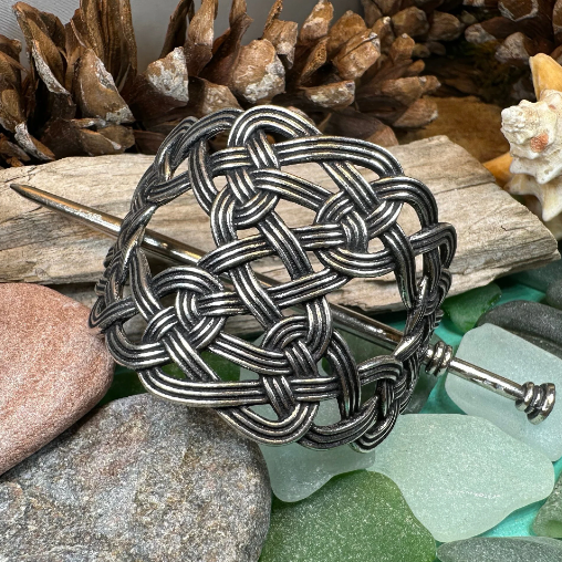 Celtic Knot Infinity Swirl Cross Sterling Silver Shawl Pin, Knitted Scarf Pin, Sweater hot Brooch, Celtic Jewelry, Gift for Knitter