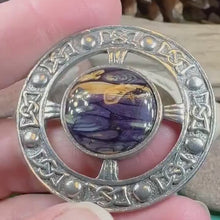 Load and play video in Gallery viewer, Celtic Heathergems Brooch
