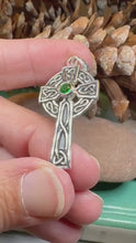 Load and play video in Gallery viewer, Celtic Cross Necklace, Irish Jewelry, Celtic Pendant, Ireland Cross Pendant, Scotland Jewelry, First Communion Gift, Confirmation Gift
