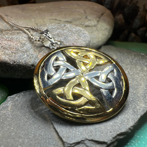 Four Triquetra Knot Necklace