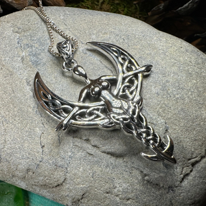 Celtic Moon Goddess Necklace