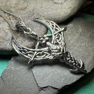 Celtic Moon Goddess Necklace