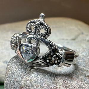 Devotion Marcasite Claddagh Ring