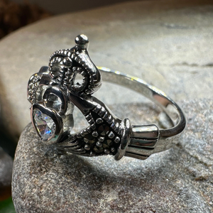 Devotion Marcasite Claddagh Ring