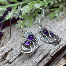 Load image into Gallery viewer, Bonnie Thistle Amethyst Earrings
