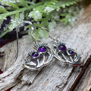 Bonnie Thistle Amethyst Earrings