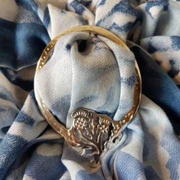 Bee & Honeycomb Scarf Ring – Celtic Crystal Design Jewelry