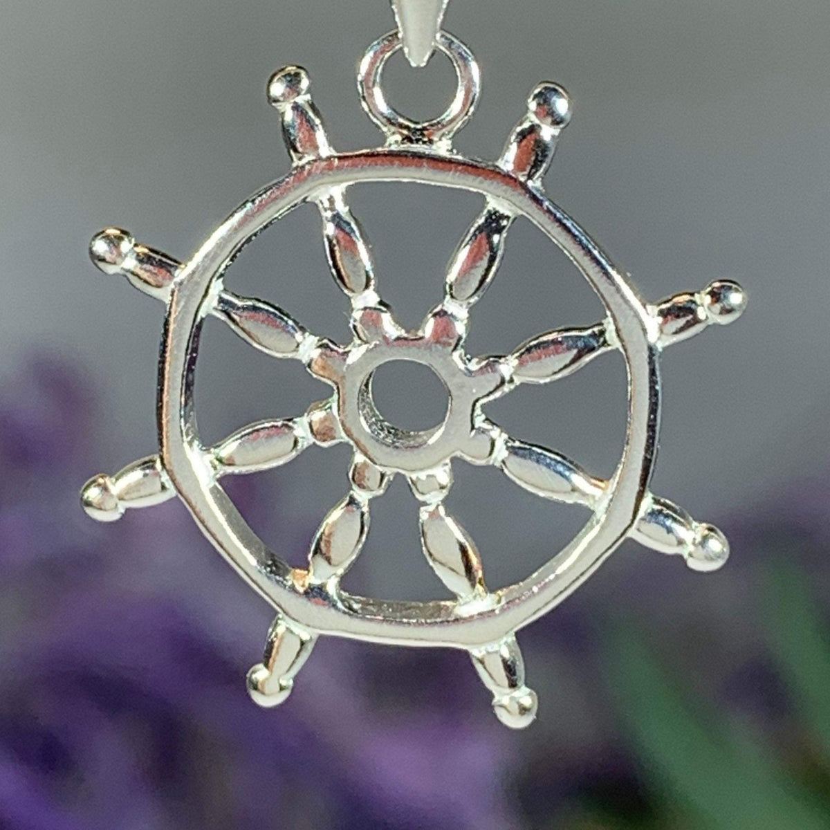 Petite Ship's Helm Necklace – Celtic Crystal Design Jewelry