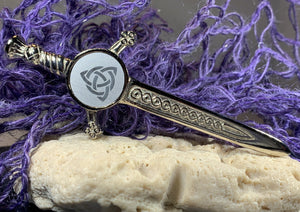 Sword Trinity Knot Kilt Pin