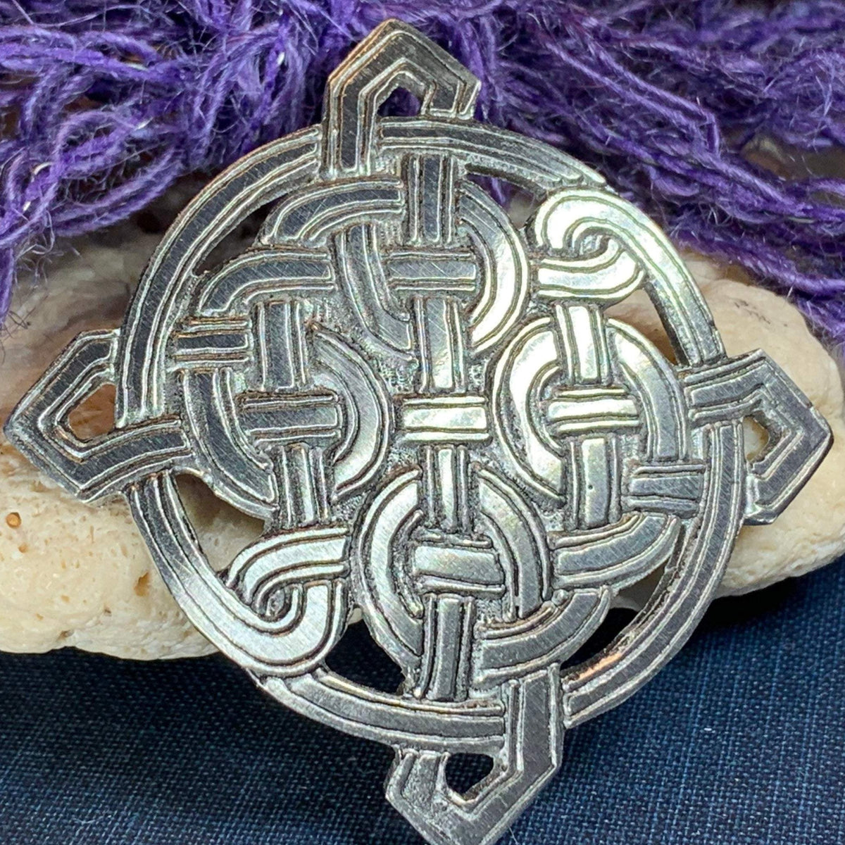 Donegal Celtic Knot Brooch – Celtic Crystal Design Jewelry