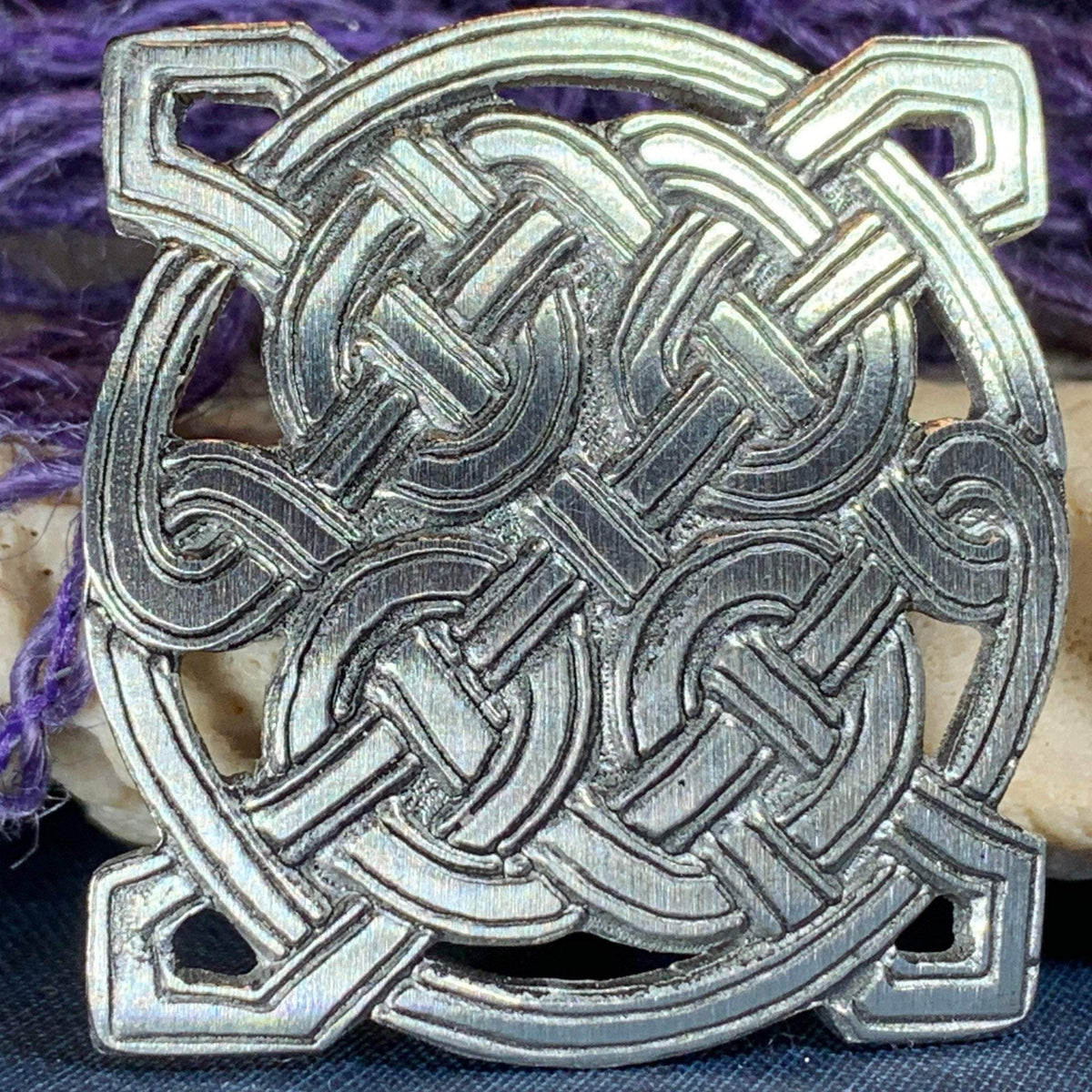 Donegal Celtic Knot Brooch – Celtic Crystal Design Jewelry