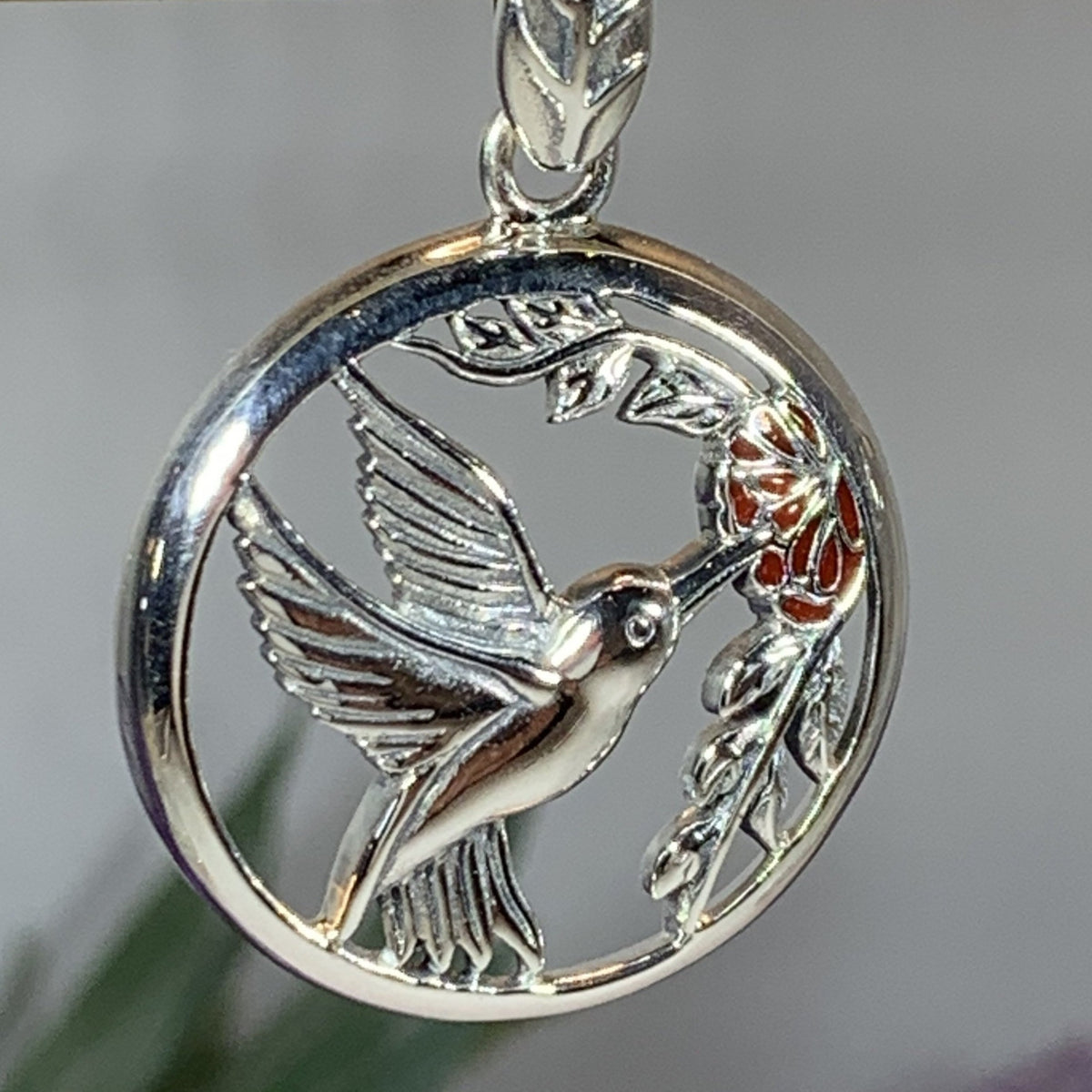 Tropical Hummingbird Necklace – Celtic Crystal Design Jewelry