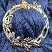 Load image into Gallery viewer, Pewter Oak Leaf &amp; Acorn Scarf Ring
