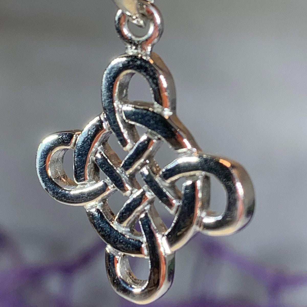 Four Points Celtic Knot Necklace – Celtic Crystal Design Jewelry