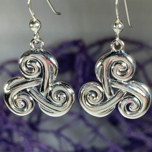 Trinity Knot Earrings, Irish Jewelry, Celtic Jewelry, Anniversary Gift, Wiccan Jewelry, Mom Gift, Sister Gift, Wife Gift, Scotland Jewelry