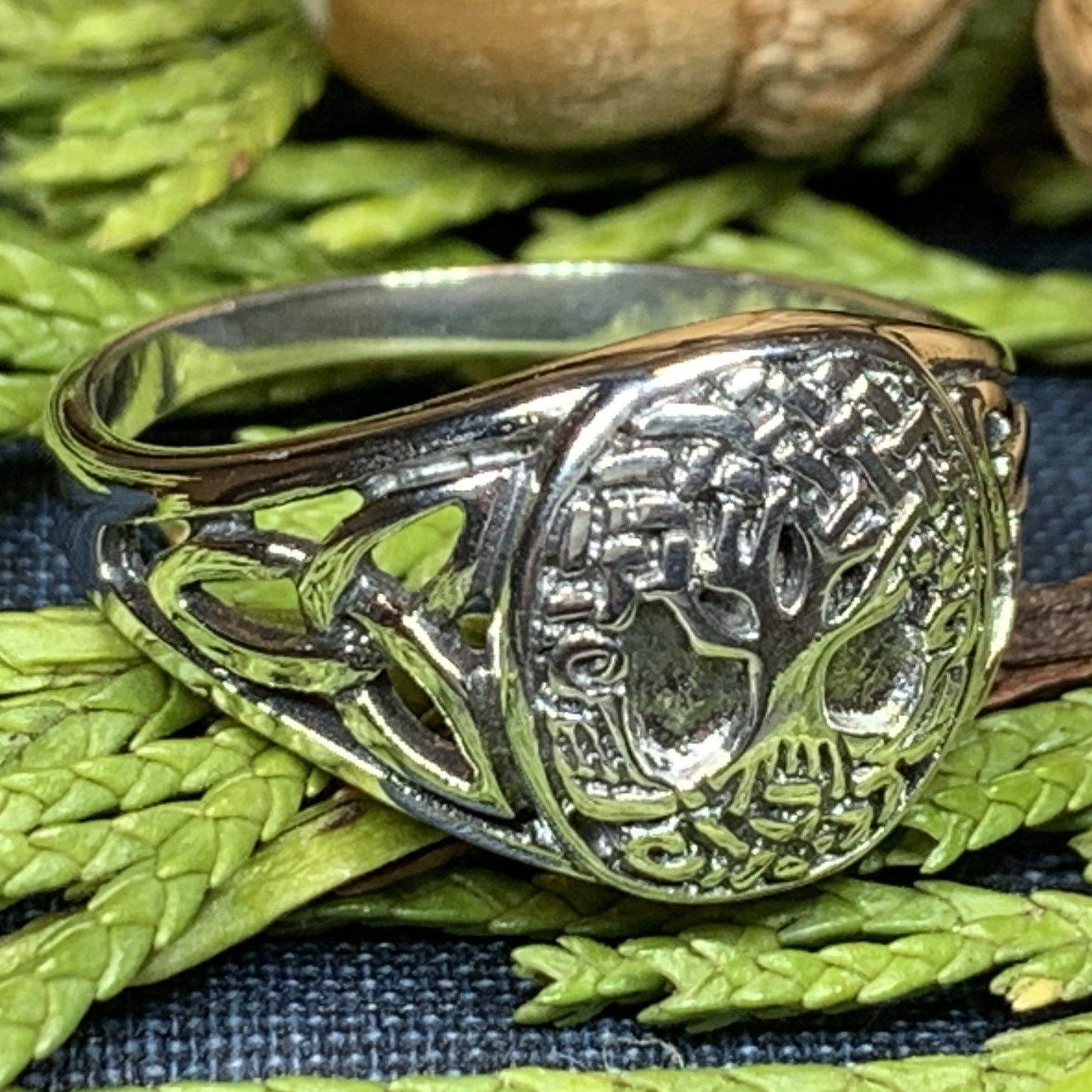 Celtic Tree of Life Sterling Silver Ring 8