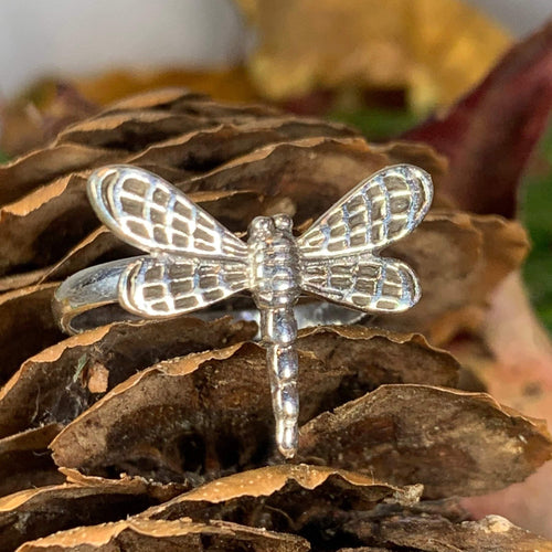 Dragonfly Ring, Celtic Jewelry, Nature Ring, Outlander Jewelry, Girlfriend Gift, Anniversary Gift, Friendship Gift, Mom Gift, Sister Gift