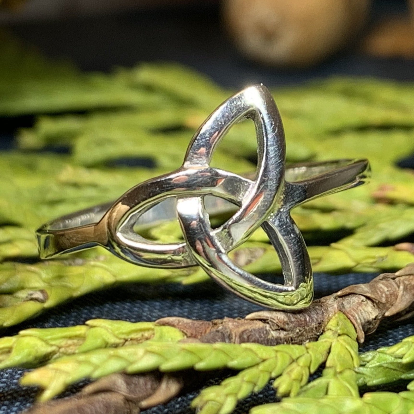 Mens Irish Jewelry  Heavy Sterling Silver Celtic Trinity Knot