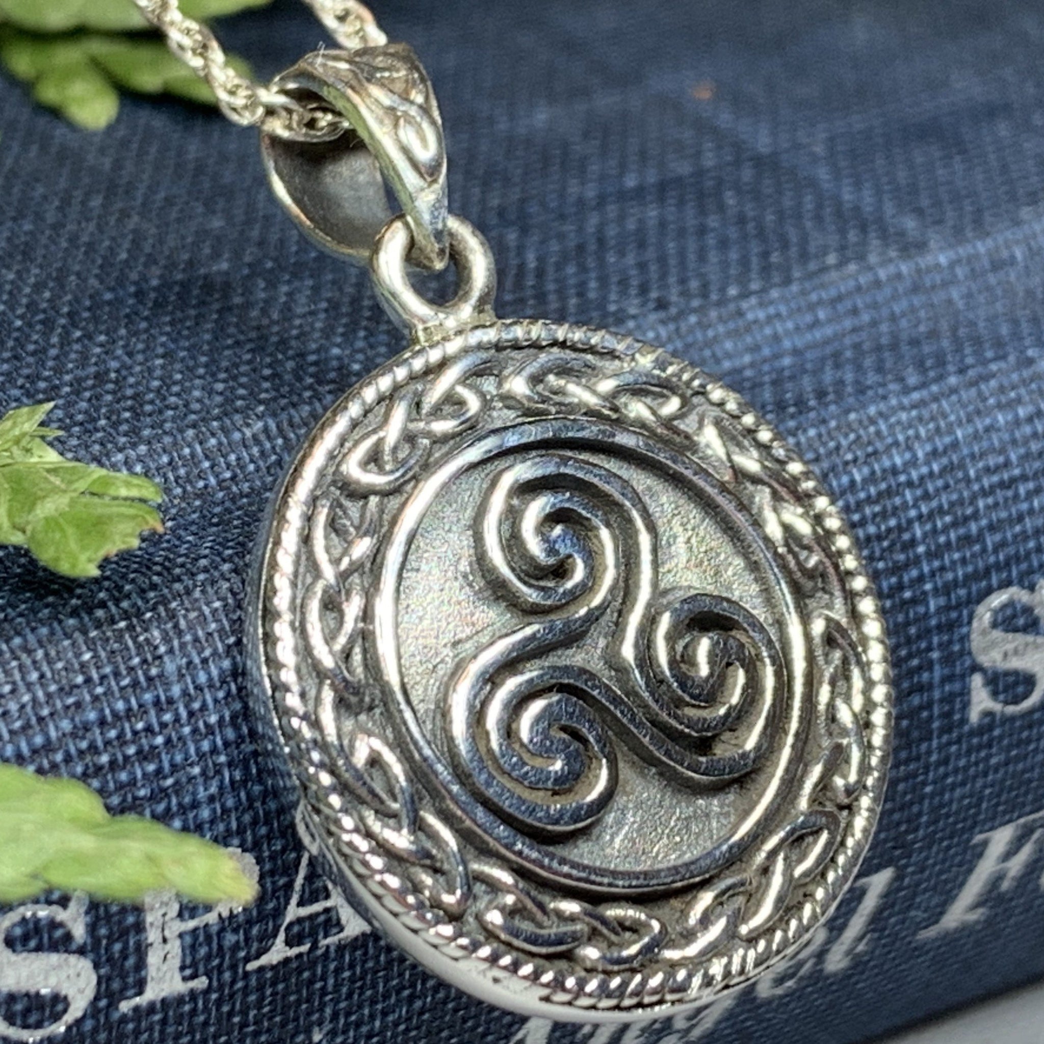 Celtic Spiral Pendant Spiral Symbol Necklace Jewelry New Beginning  Prosperity Growth Energy Eternity Hand-carved by Myself From Stone 