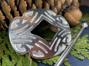 Celtic Cross Silver 2 Tone Scarf Ring – www.