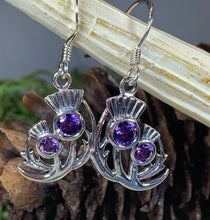 Load image into Gallery viewer, Thistle Earrings, Celtic Jewelry, Scotland Jewelry, Outlander Jewelry, Girlfriend Gift, Sister Gift, Mom Gift, Nature Jewelry, Wife Gift
