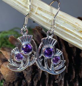 Thistle Earrings, Celtic Jewelry, Scotland Jewelry, Outlander Jewelry, Girlfriend Gift, Sister Gift, Mom Gift, Nature Jewelry, Wife Gift