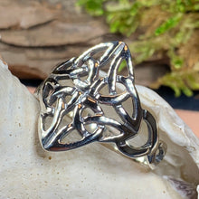 Load image into Gallery viewer, Celtic Knot Ring, Celtic Ring, Boho Statement Ring, Irish Ring, Irish Dance Gift, Anniversary Gift, Trinity Knot Ring, Wiccan Ring, Mom Gift
