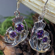 Load image into Gallery viewer, Thistle Earrings, Celtic Jewelry, Scotland Jewelry, Outlander Jewelry, Girlfriend Gift, Sister Gift, Mom Gift, Nature Jewelry, Wife Gift
