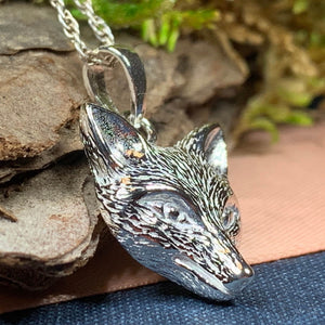 Fox Necklace, Nature Necklace, Marathon Runner Gift, Sexy Lady, Foxy Jewelry, Girlfriend Gift, Anniversary Gift, Animal Necklace, Marist