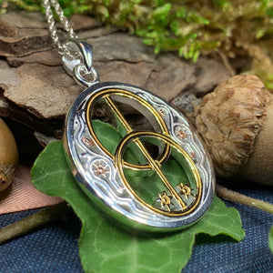 Chalice Well Necklace, Irish Jewelry, Celtic Jewelry, Scotland Jewelry, Anniversary Gift, Ireland Gift, Peace Jewelry, Spiritual Gift