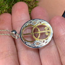 Load image into Gallery viewer, Chalice Well Necklace, Irish Jewelry, Celtic Jewelry, Scotland Jewelry, Anniversary Gift, Ireland Gift, Peace Jewelry, Spiritual Gift
